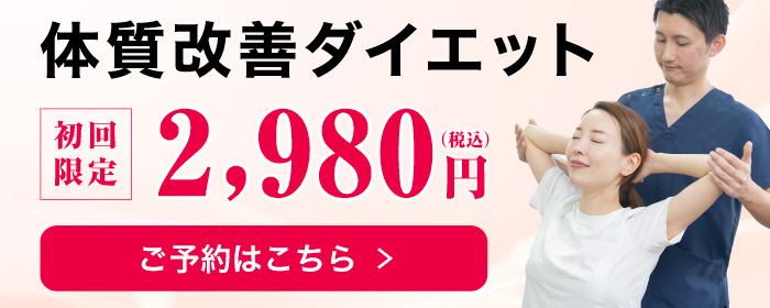体質改善ダイエット 初回限定2,980円(税込)ご予約はこちら